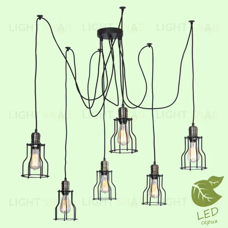 Подвесная люстра Lussole Loft Shirley GRLSP-9310 GRLSP-9310