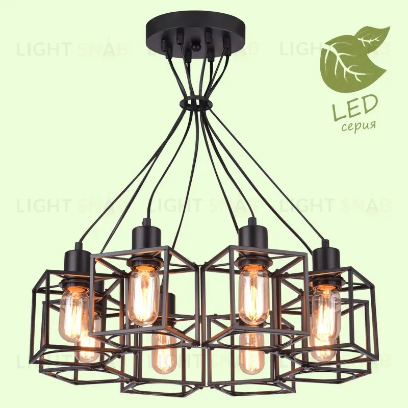 Подвесная люстра Lussole Loft Badger GRLSP-9541 GRLSP-9541