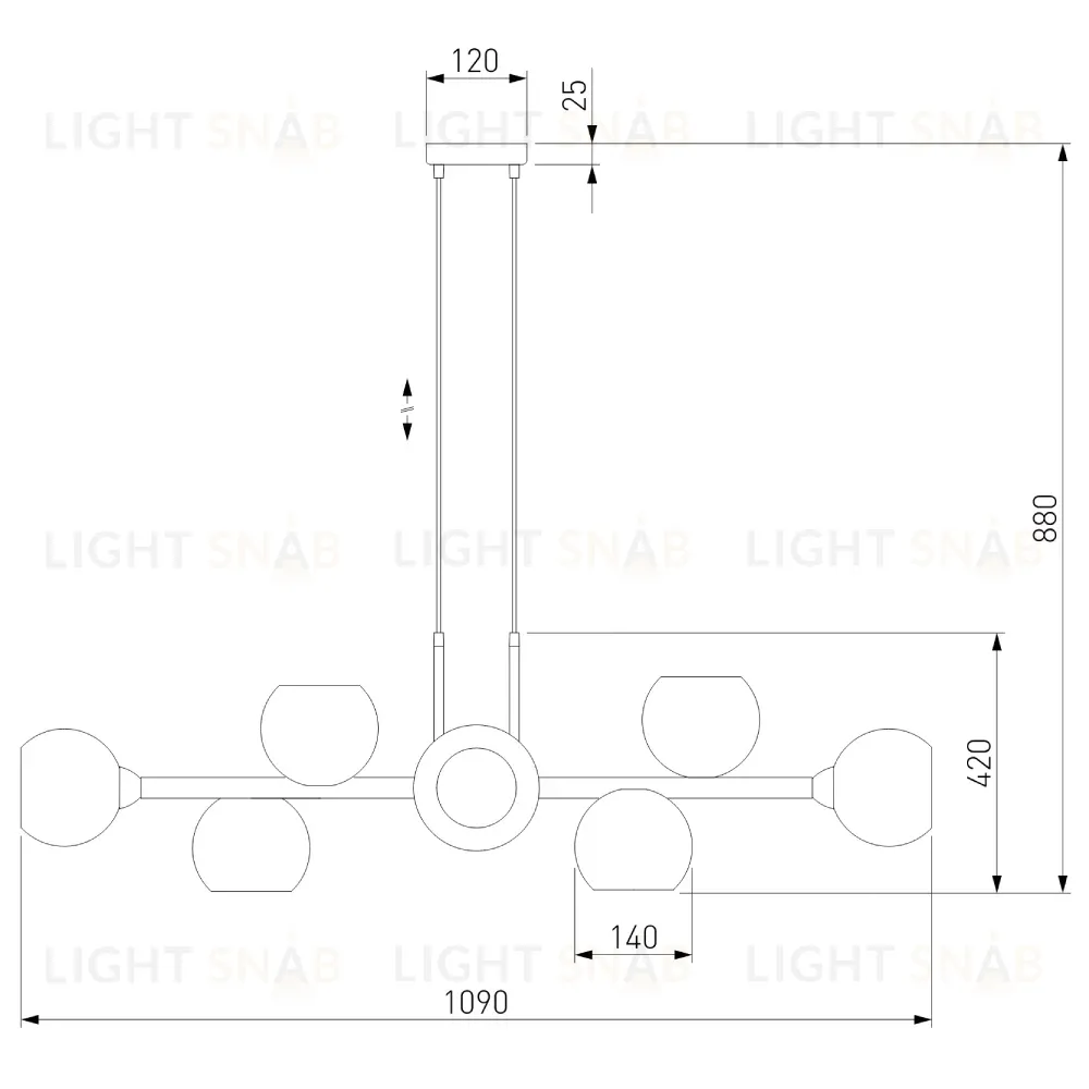 Подвесная люстра Eurosvet 70113/8 дымчатый Smart 70113/8 дымчатый Smart