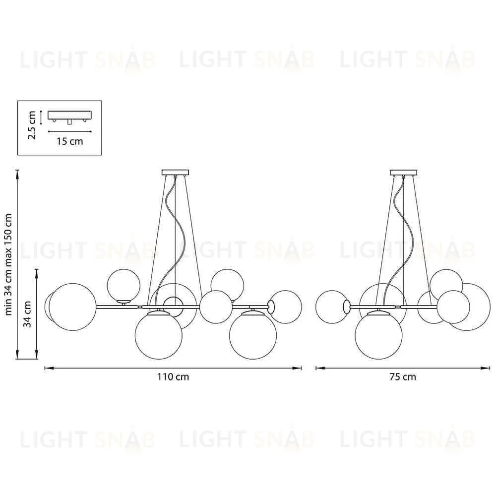 Подвесная люстра Lightstar 815091 815091