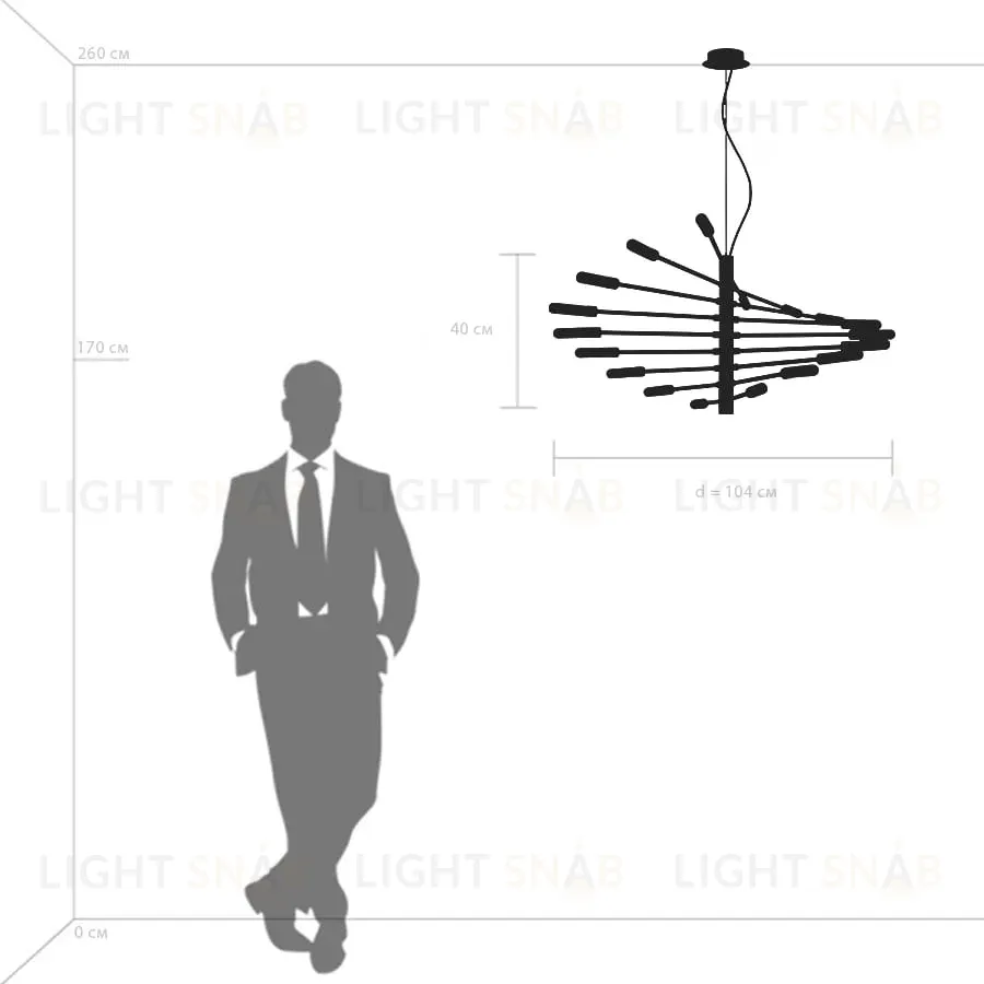 Подвесная люстра Lightstar RAGNO 733187 733187
