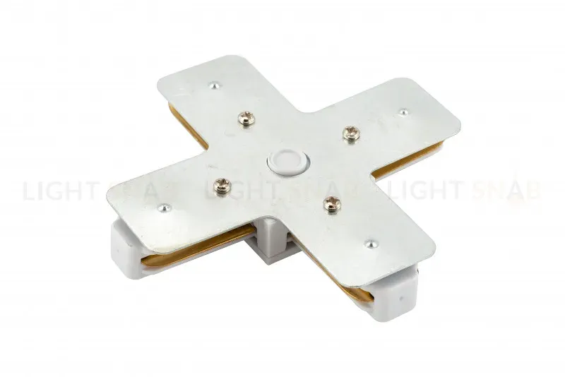 Коннектор Х-образный Denkirs DK Track White TR1104-WH TR1104-WH