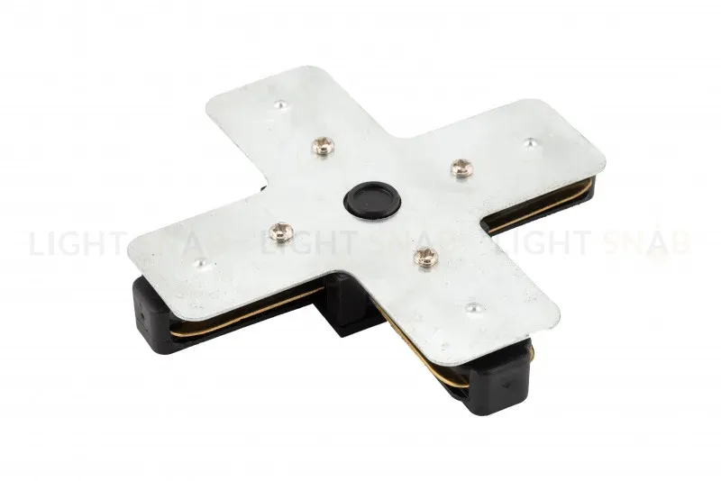 Коннектор Х-образный Denkirs DK Track Black TR1104-BK TR1104-BK