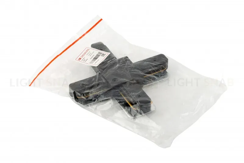 Коннектор Х-образный Denkirs DK Track Black TR1104-BK TR1104-BK