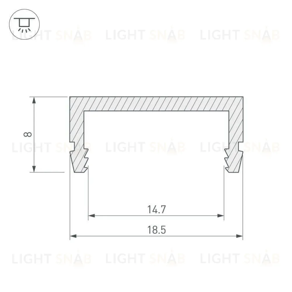 Профиль Arlight ARH-CH15 027088 027088