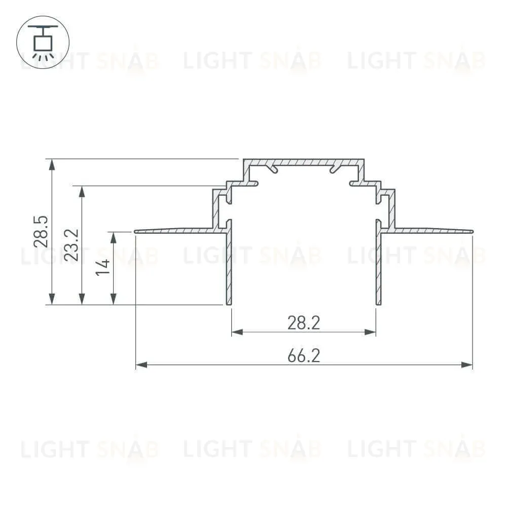 Профиль Arlight TEK-PLS-ZM-2000 026459 026459