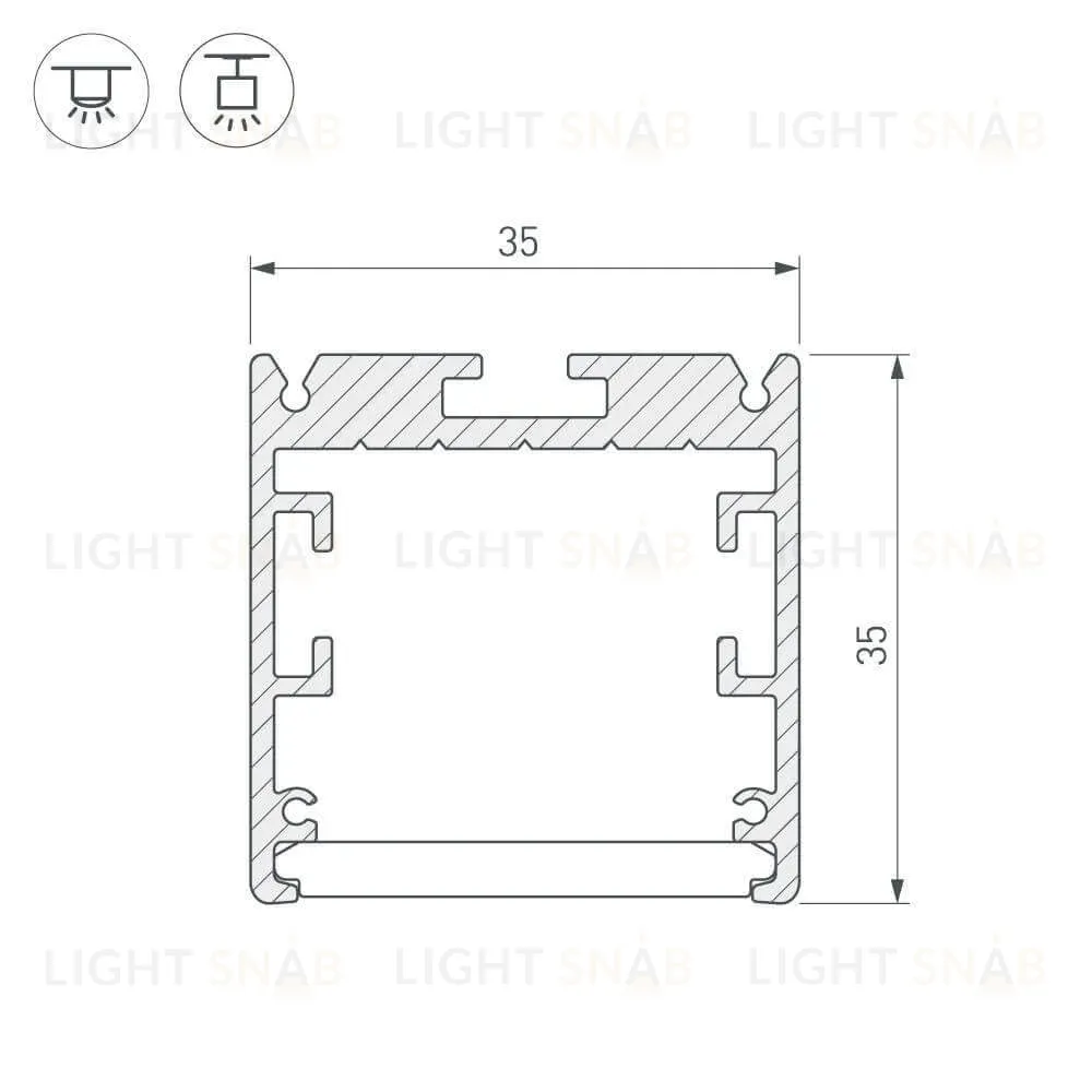 Профиль Arlight SL-ARC 025521 025521