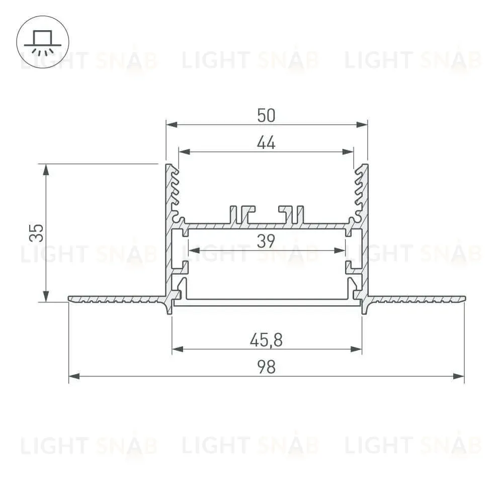 Профиль Arlight SL-LINIA 027160 027160