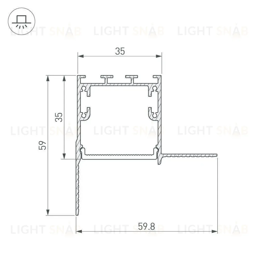 Профиль Arlight SL-LINIA 027159 027159