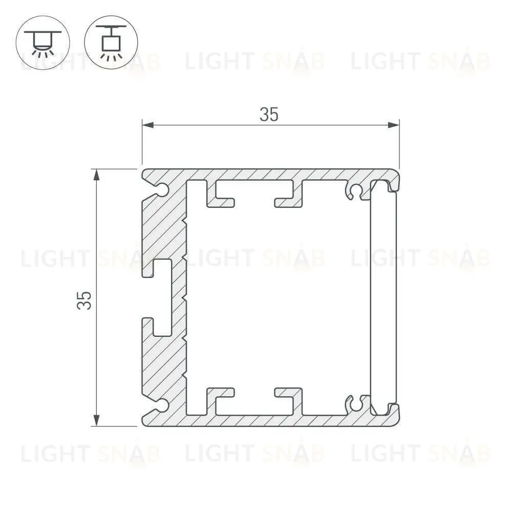 Профиль Arlight SL-ARC 026595 026595