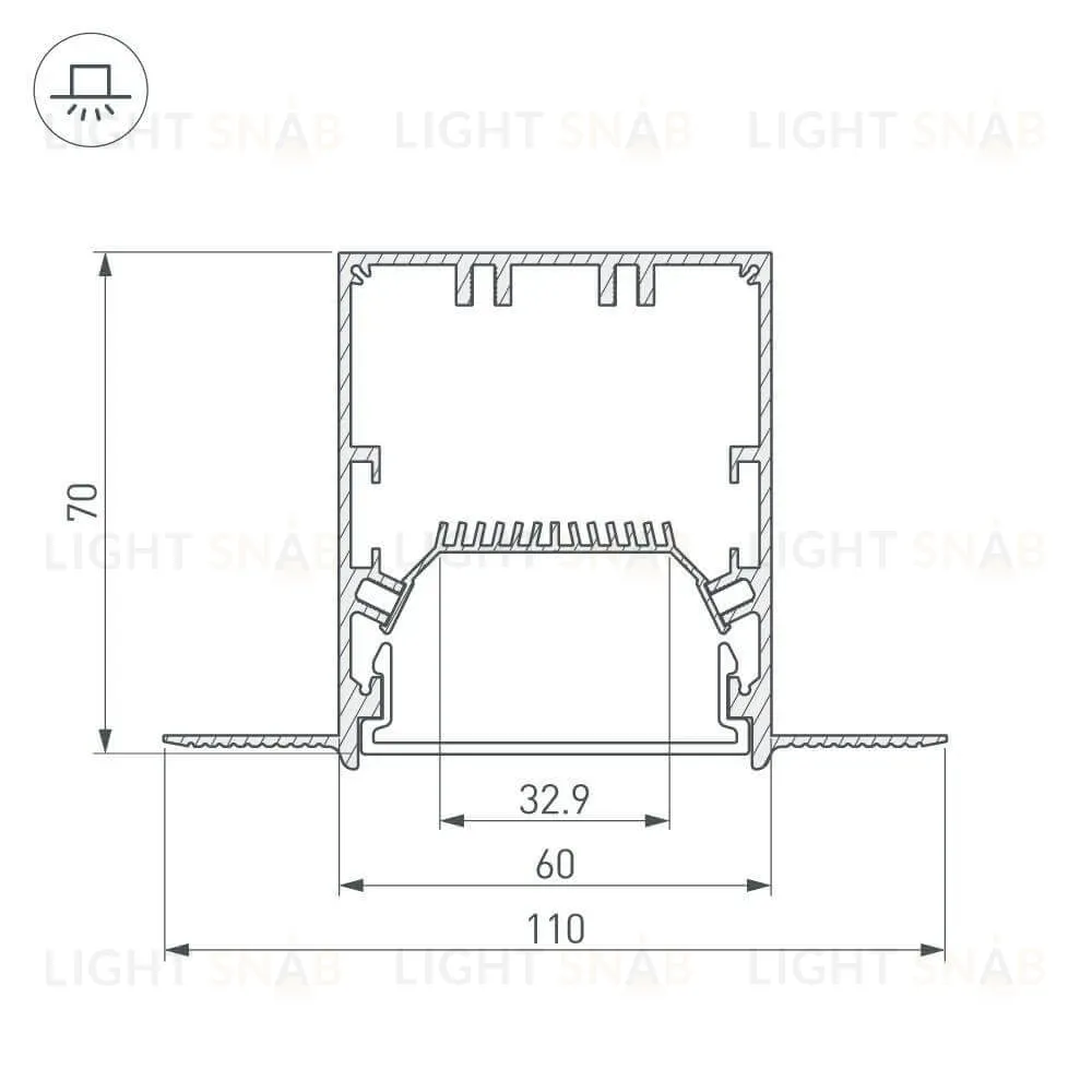 Профиль Arlight SL-LINIA 027161 027161