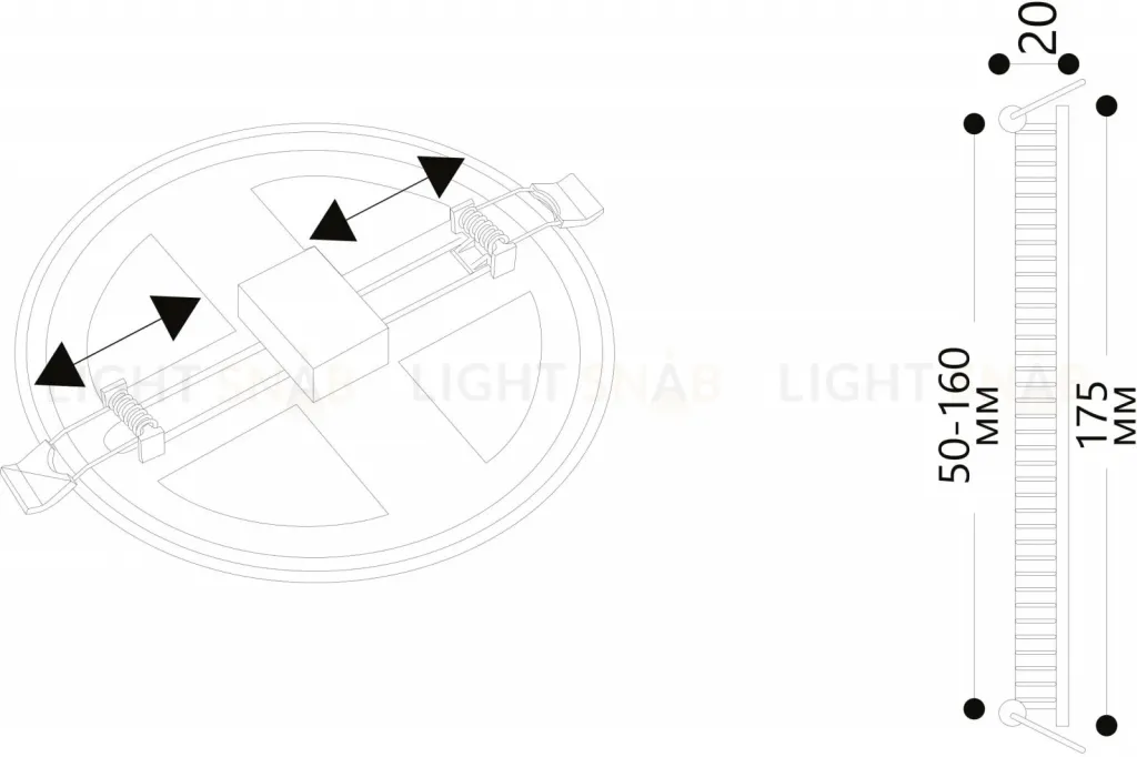 Встраиваемый светильник ARTE Lamp A7975PL-1WH A7975PL-1WH