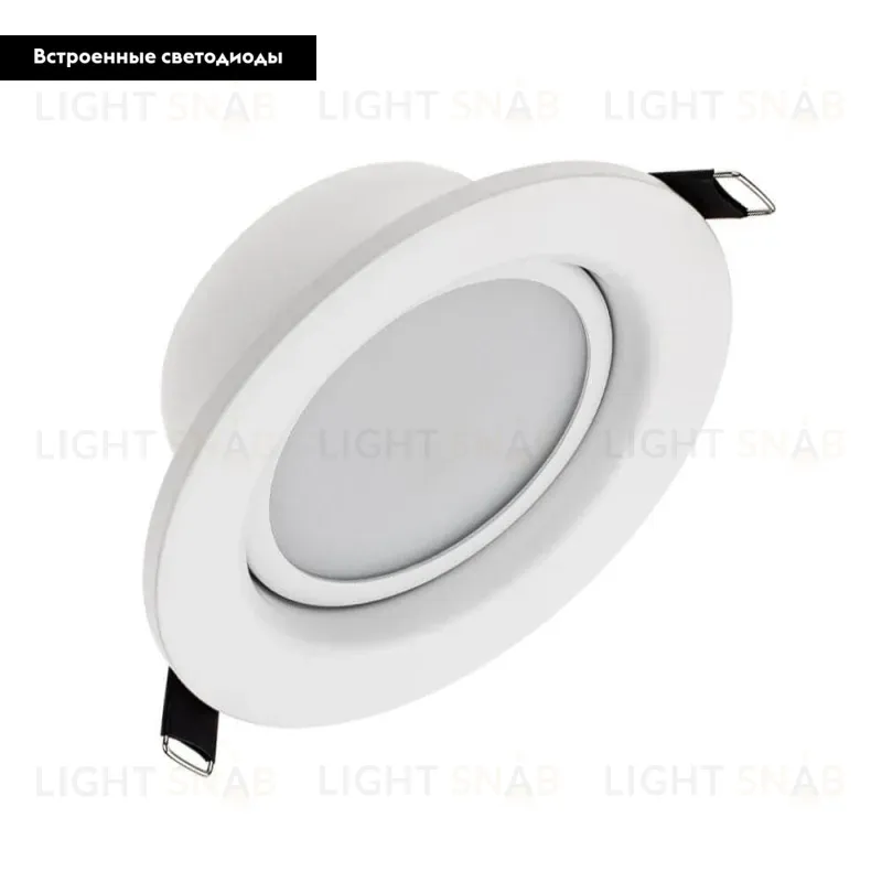 Встраиваемый светодиодный светильник Arlight LTD-80WH 9W Warm White 018043 018043
