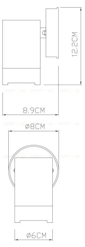Светильник настенный ARTE Lamp A3503AL-1WH A3503AL-1WH