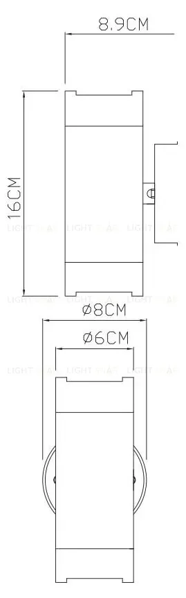 Светильник настенный ARTE Lamp A3503AL-2BK A3503AL-2BK