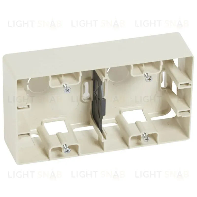 Коробка для накладного монтажа 2-постовая Legrand Etika слоновая кость 672540 672540