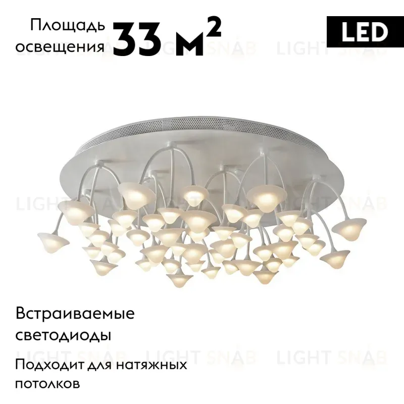 Потолочная светодиодная люстра iLedex Darner C50068/16Y WH C50068/16Y WH