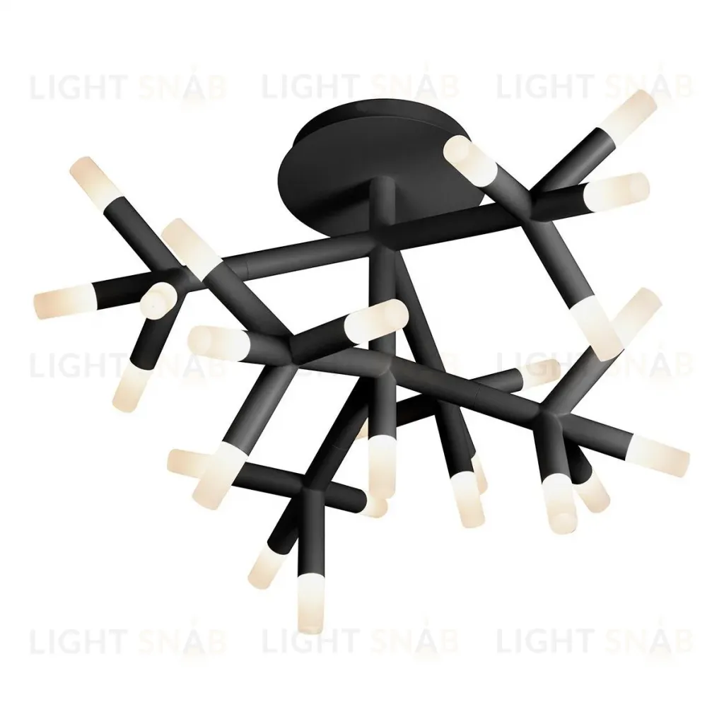 Потолочная светодиодная люстра iLedex Savage FS-017-X25 BK FS-017-X25 BK