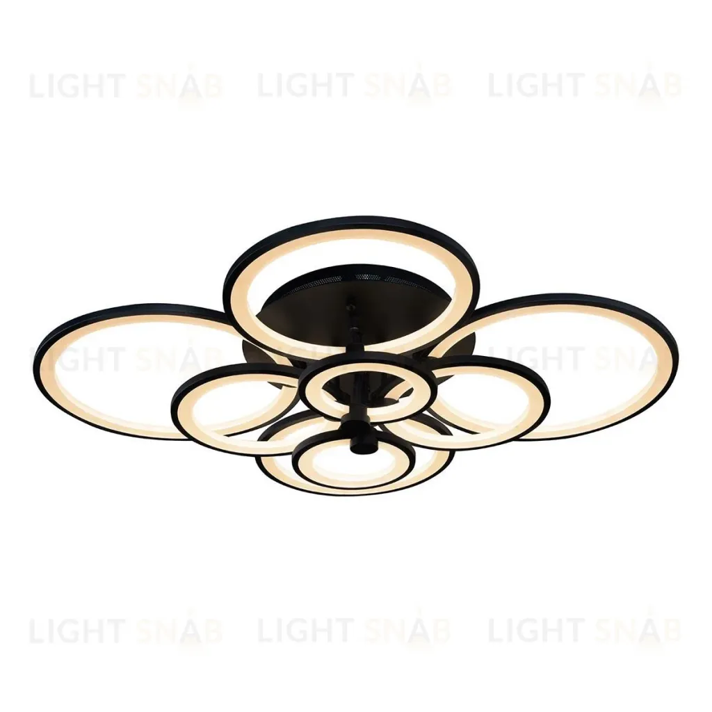 Потолочная светодиодная люстра iLedex Ring A001/8 BK A001/8 BK