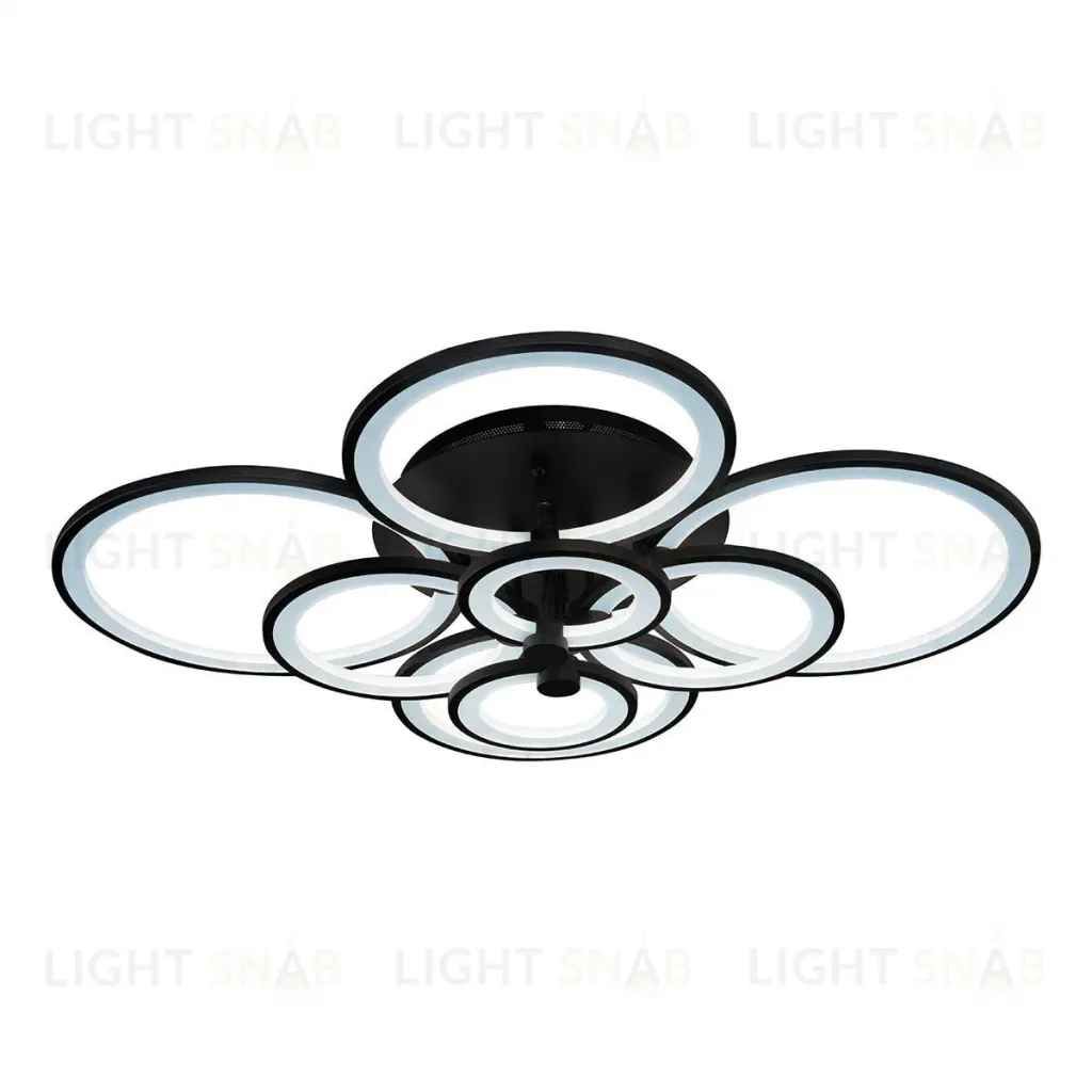 Потолочная светодиодная люстра iLedex Ring A001/8 BK A001/8 BK