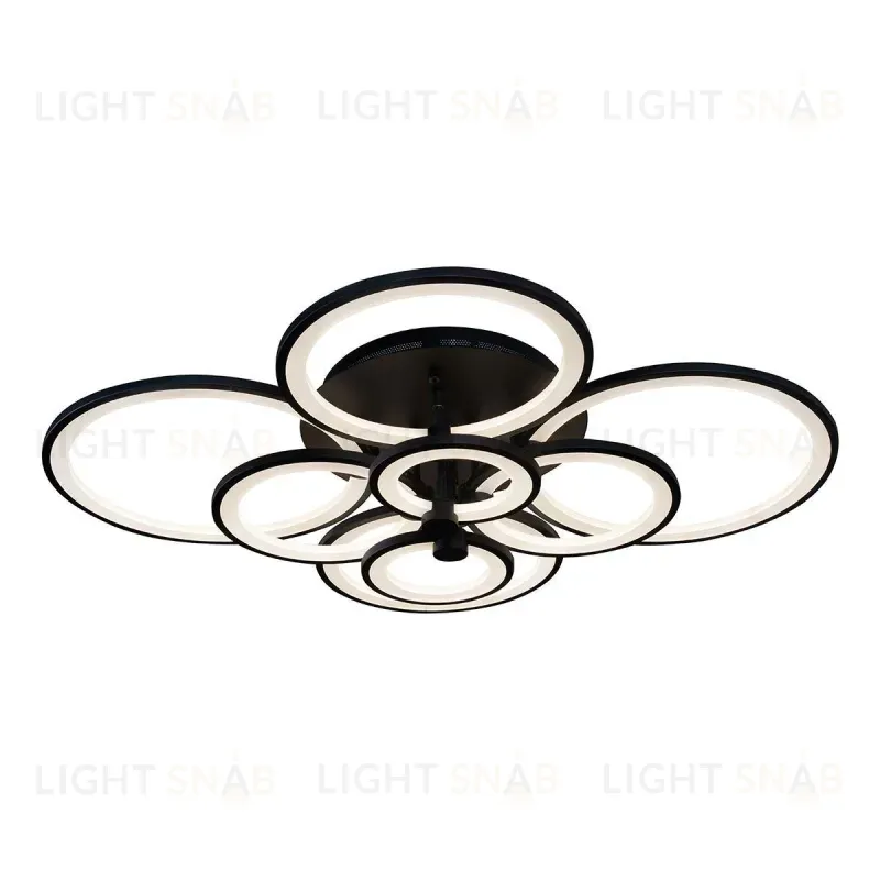 Потолочная светодиодная люстра iLedex Ring A001/8 BK A001/8 BK