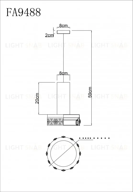Подвесной светильник Ambrella Light Acrylica FA9488 FA9488