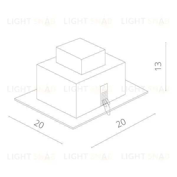 Встраиваемый светильник ARTE Lamp A5935PL-1BK A5935PL-1BK