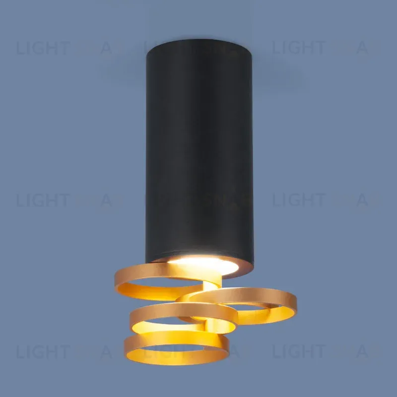 Накладной светильник Elektrostandard DLN102 GU10 черный/золото 4690389148774