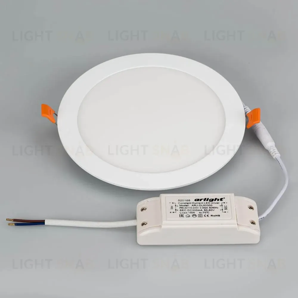Встраиваемый светодиодный светильник Arlight DL-192M-18W Warm White 020116 020116
