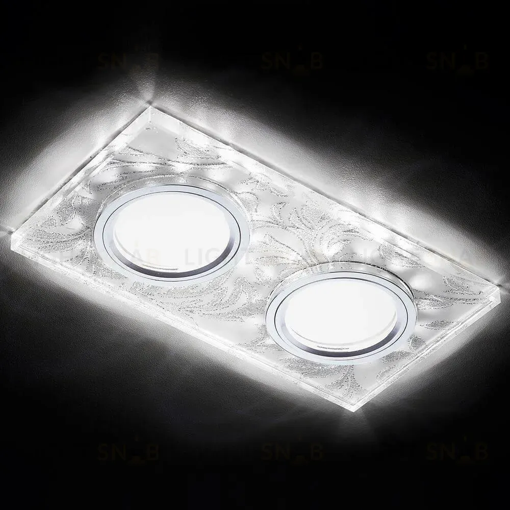 Встраиваемый светодиодный светильник Ambrella Light Led S234/2 W/CH/WH S234/2 W/CH/WH