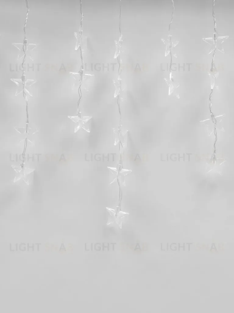 Светодиодная гирлянда (UL-00001410) Uniel занавес 220V белый ULD-E5505-196/DTK WHITE-BLUE IP20 STARS-1 ULD-E5505-196/DTK WHITE-BLUE IP20 STARS-1