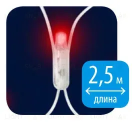 Светодиодная гирлянда (07940) Uniel занавес 220V красный ULD-N2520-240/DTA RED IP20 ULD-N2520-240/DTA RED IP20