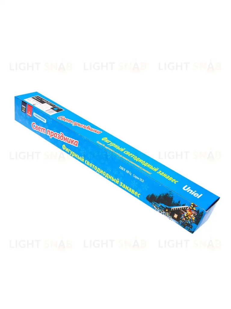 Уличная светодиодная гирлянда (UL-00000167) Uniel занавес 220V синий ULD-E1505-336/DTK BLUE IP44 TWISTED METEOR ULD-E1505-336/DTK BLUE IP44 TWISTED METEOR