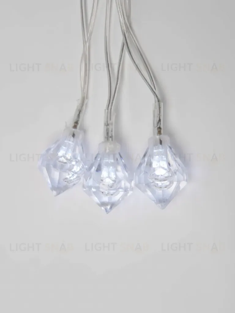 Светодиодная гирлянда (07931) Uniel 220V белый ULD-S0700-050/DTA White IP20 DIAMONDS ULD-S0700-050/DTA White IP20 DIAMONDS