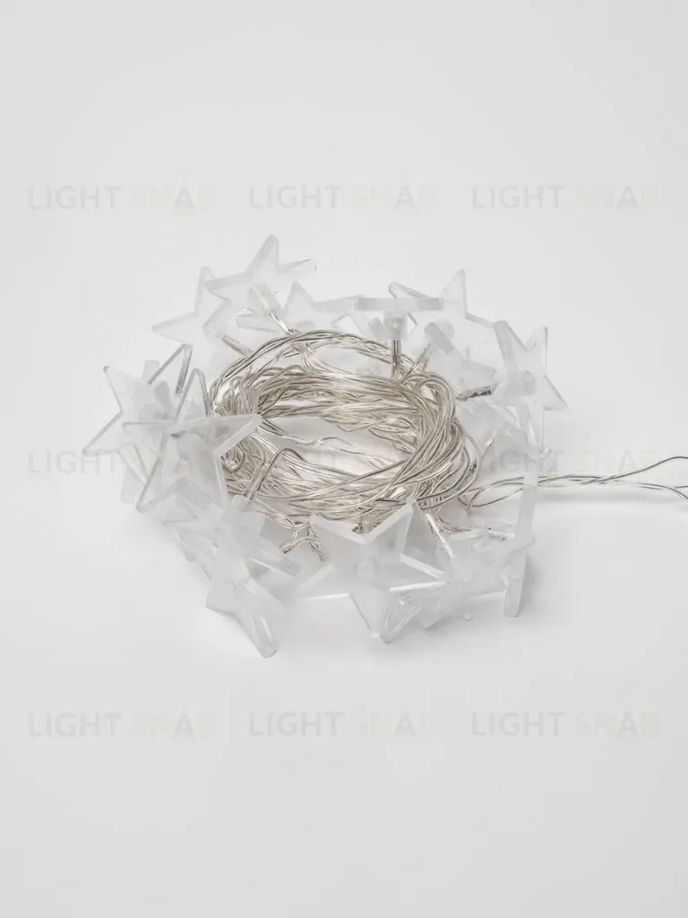 Светодиодная гирлянда Uniel (07920) звездочки 220V белый ULD-S0280-020/DTA White IP20 STARS ULD-S0280-020/DTA White IP20 STARS