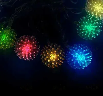 Светодиодная гирлянда (07921) Uniel Шарики 220V разноцветный ULD-S0280-020/DTA RGB IP20 BALLS ULD-S0280-020/DTA RGB IP20 BALLS