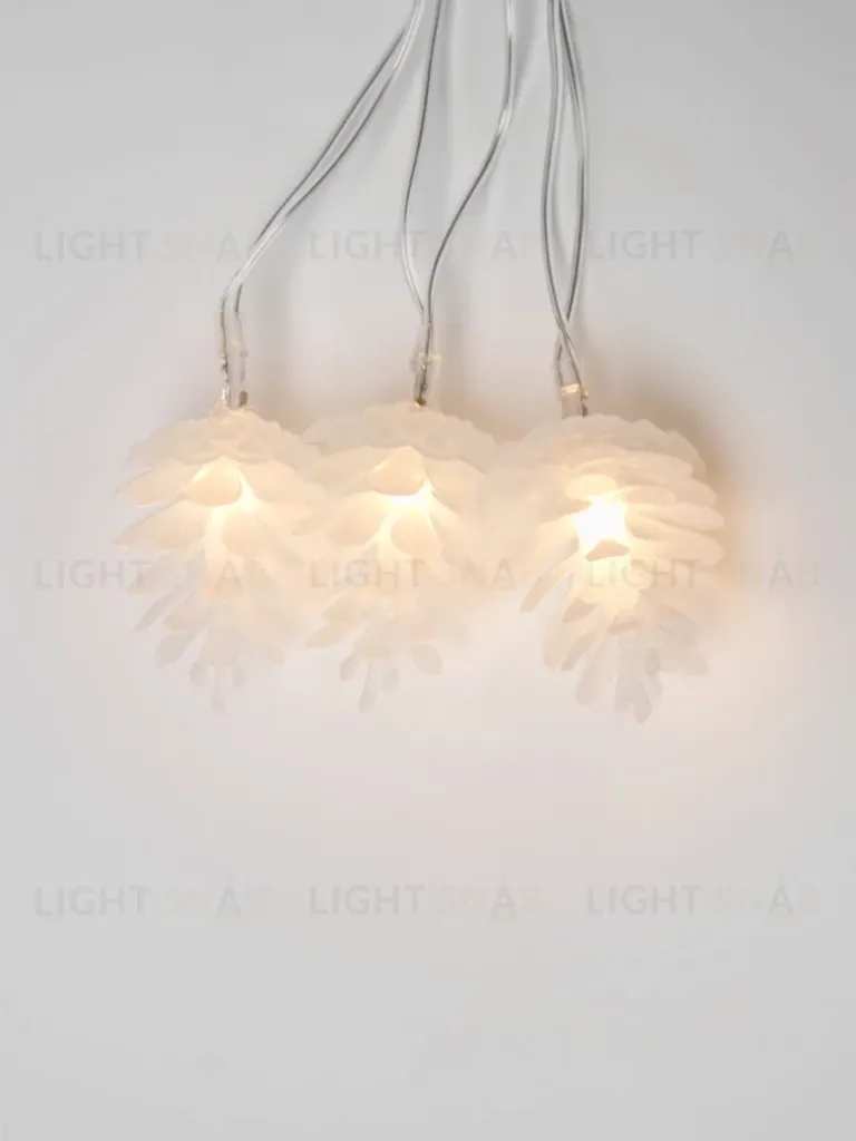 Светодиодная гирлянда (09582) Uniel шишки 220V белый ULD-S0280-020/DTA Warm White IP20 PINE CONES ULD-S0280-020/DTA Warm White IP20 PINE CONES