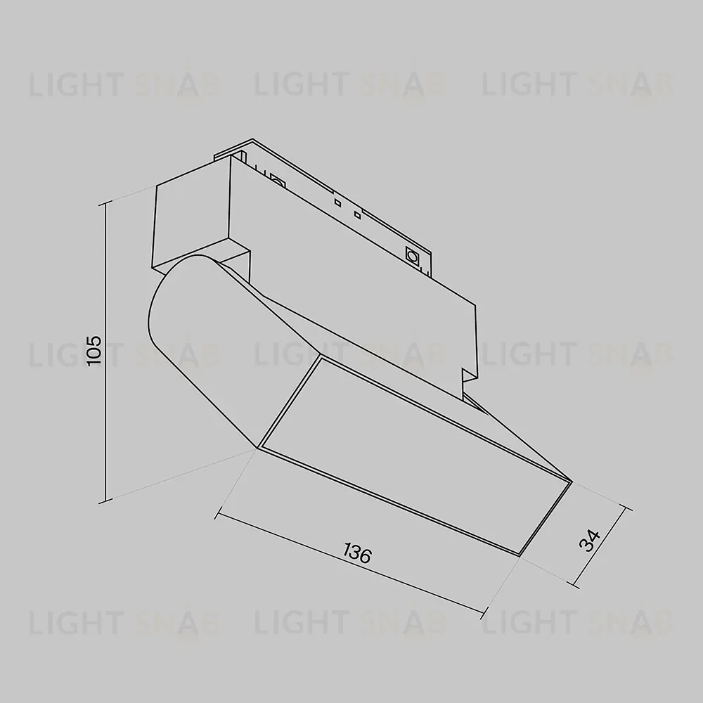 Трековый светильник Maytoni Track lamps TR013-2-10W4K-B TR013-2-10W4K-B