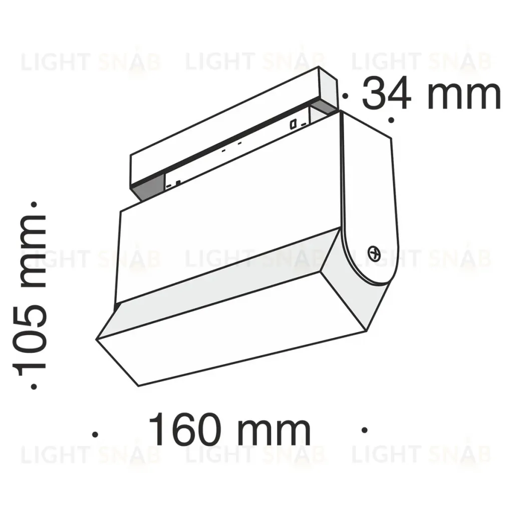 Трековый светильник Maytoni Track lamps TR013-2-10W3K-B TR013-2-10W3K-B