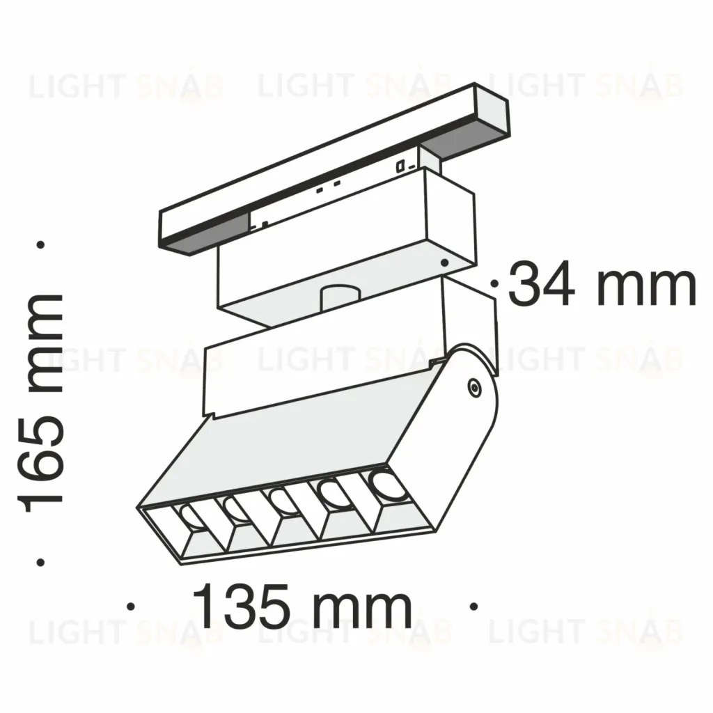 Трековый светильник Maytoni Track lamps TR015-2-10W4K-B TR015-2-10W4K-B
