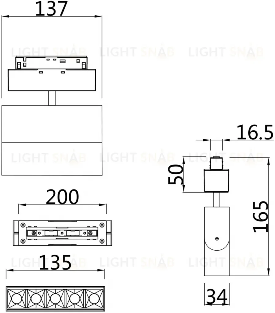 Трековый светильник Maytoni Track lamps TR015-2-10W4K-B TR015-2-10W4K-B