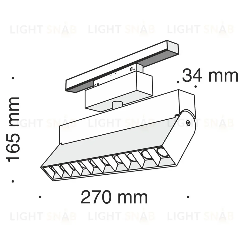 Трековый светильник Maytoni Track lamps TR015-2-10W3K-B TR015-2-10W3K-B