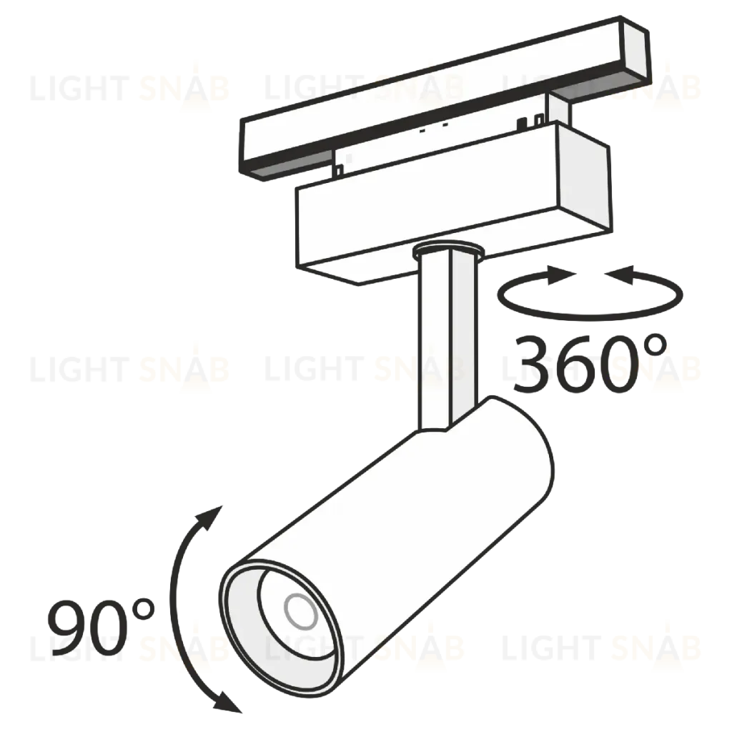 Трековый светильник Maytoni Track lamps TR019-2-10W4K-B TR019-2-10W4K-B