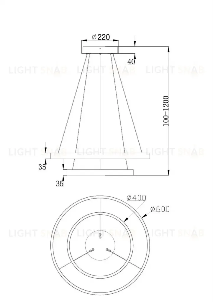 Подвесной светильник Maytoni Rim MOD058PL-L55W4K MOD058PL-L55W4K