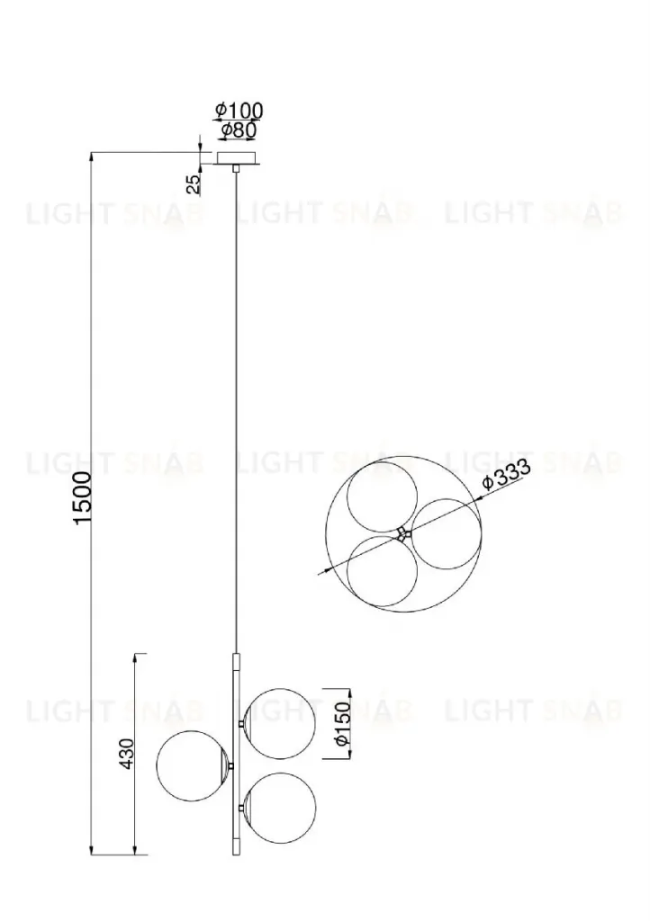 Подвесной светильник Maytoni Nostalgia MOD048PL-03G MOD048PL-03G