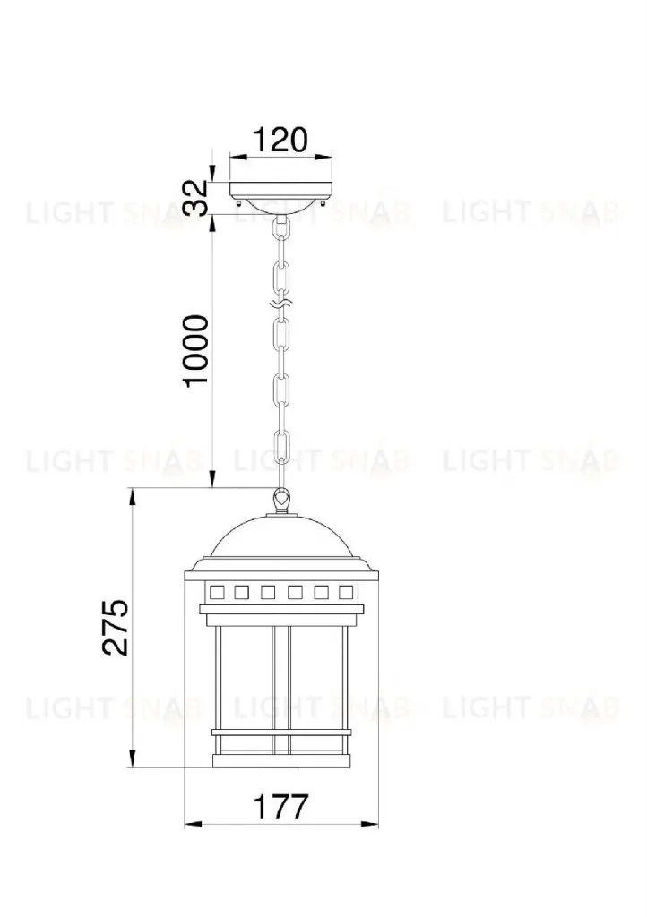 Подвесной светильник Maytoni Salamanca O031PL-01BR O031PL-01BR