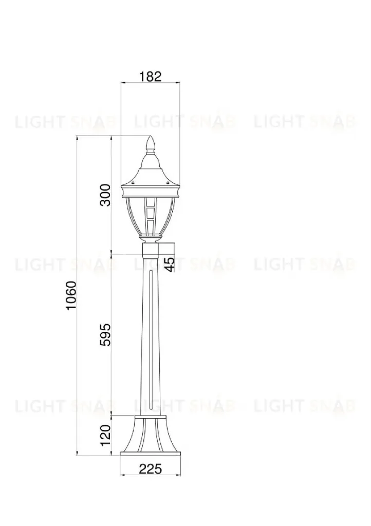 Ландшафтный светильник Maytoni Rivoli O026FL-01B O026FL-01B