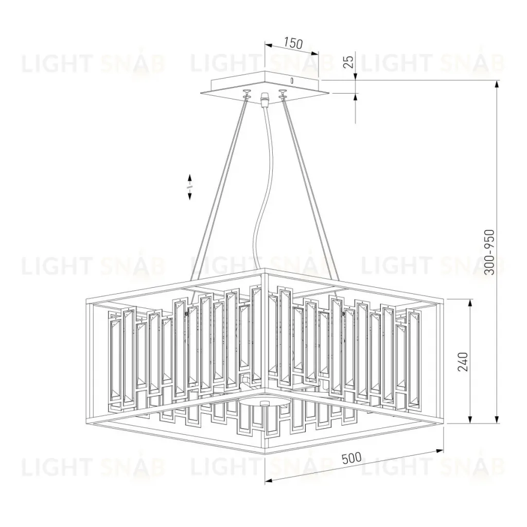 Подвесная люстра Bogate's Cella 312/6 Strotskis a049112 312/6 Strotskis Smart