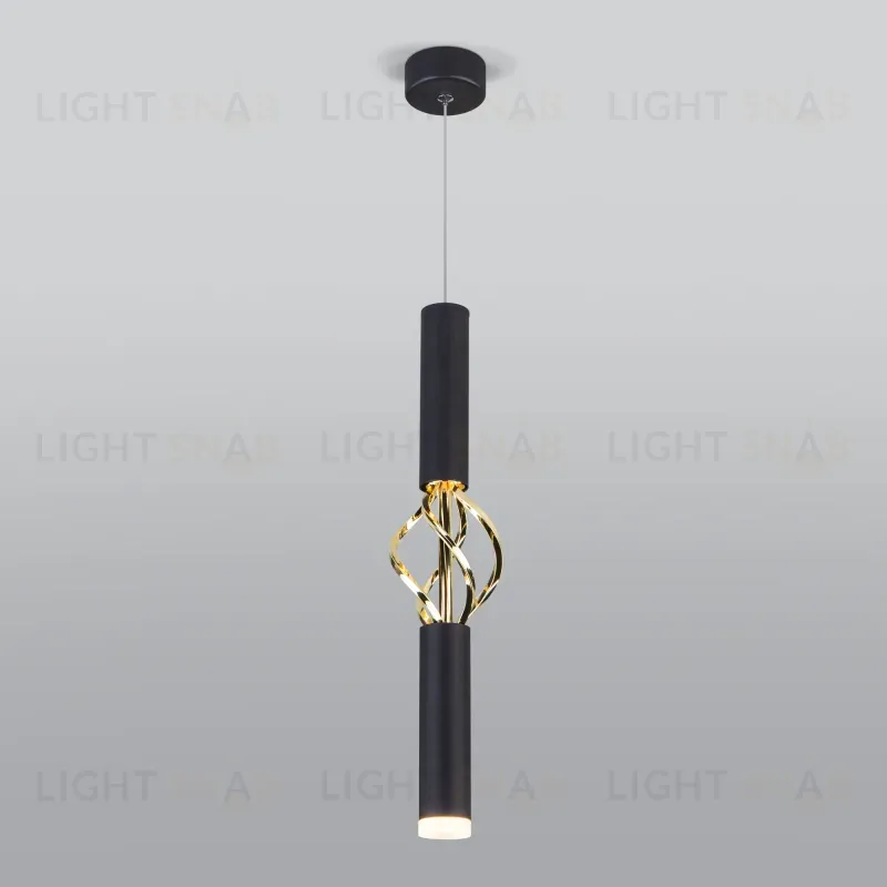 Подвесной светодиодный светильник Eurosvet Lance 50191/1 LED черный/золото 50191/1 LED черный/золото