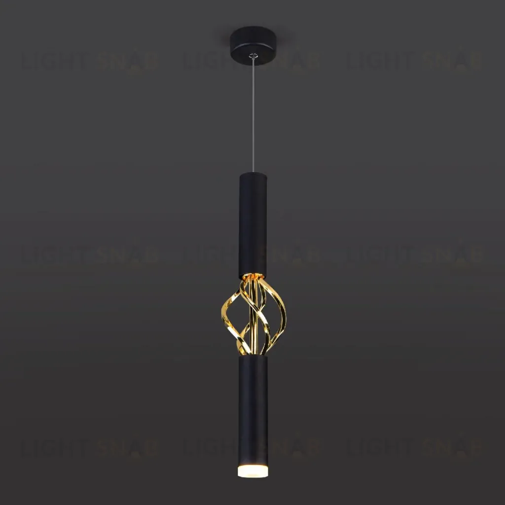Подвесной светодиодный светильник Eurosvet Lance 50191/1 LED черный/золото 50191/1 LED черный/золото